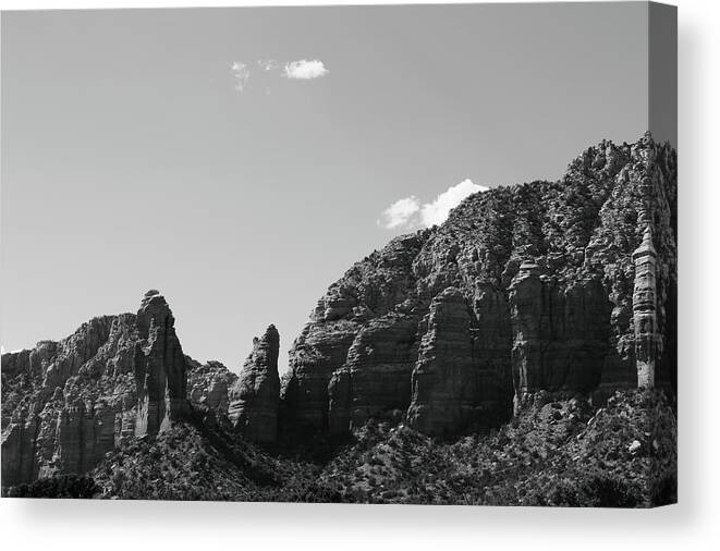 Scenics Canvas Print featuring the photograph Red Rock Mountains Sedona Arizona by Sassy1902