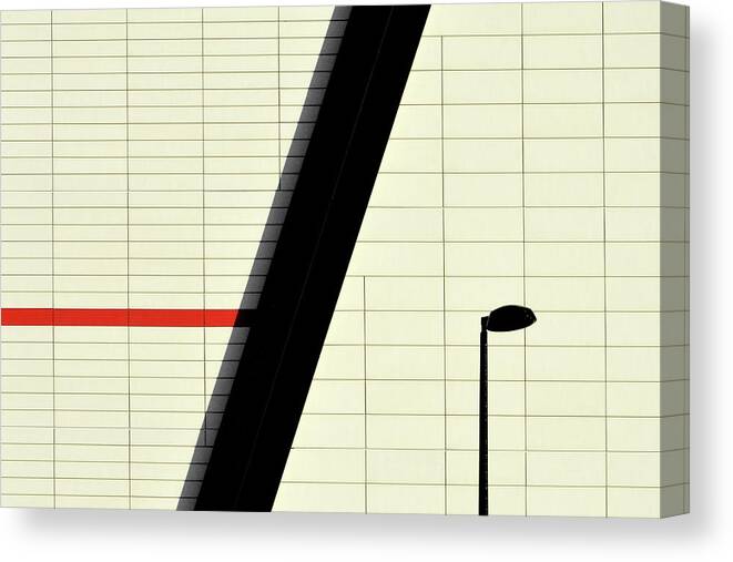 Urban Canvas Print featuring the photograph Red Stripe by Stuart Allen