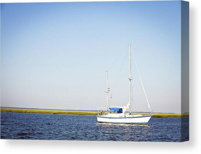 Resting Canvas Print featuring the photograph Resting Sails by Susan Bryant