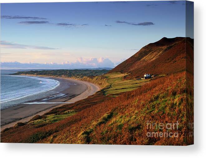Rhossili Bay Canvas Print featuring the photograph Rhossili by Minolta D