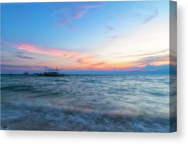 Sunset Canvas Print featuring the photograph Ride to Paradise by Russell Pugh