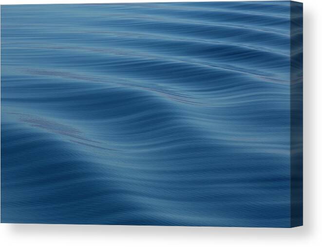 Tranquility Canvas Print featuring the photograph Ripples On The Arctic Ocean Calm Day by Darrell Gulin