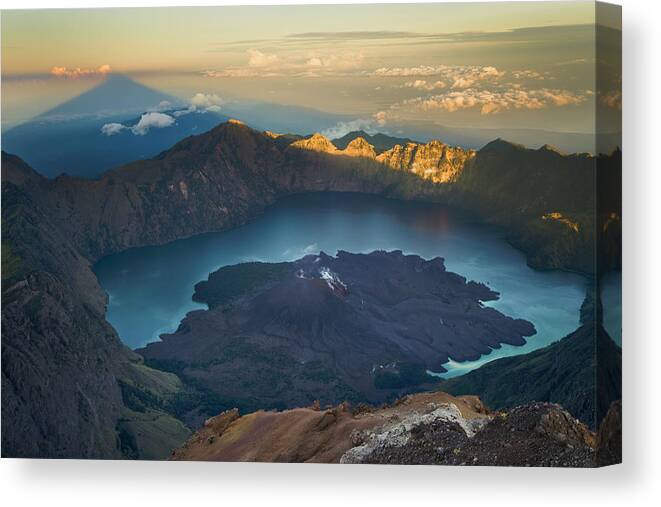 Landscape Canvas Print featuring the photograph Rising Shadow by Karsten Wrobel