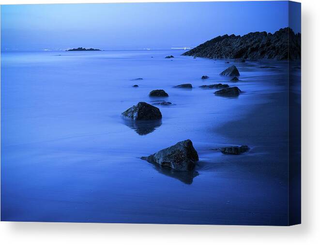 Tranquility Canvas Print featuring the photograph River Forth At Dawn by Daniel Webb - Www.photowebb.co.uk