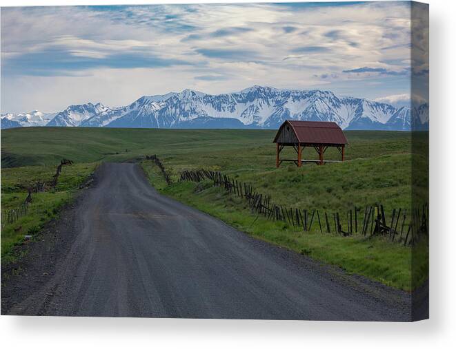 Best Of The Northwest Canvas Print featuring the photograph Road To Joseph by Greg Waddell