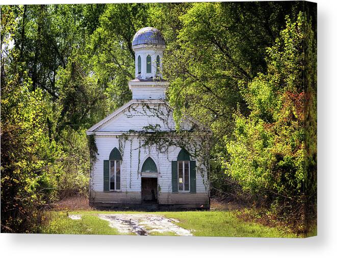 Church Canvas Print featuring the photograph Rodney Baptist Church by Susan Rissi Tregoning