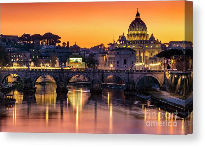 Rome Canvas Print featuring the photograph Roma-01 by Bernardo Galmarini