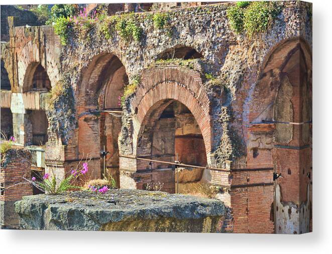 Ancient Canvas Print featuring the photograph Roman Forum by JAMART Photography