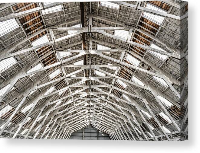 Architecture Canvas Print featuring the photograph Roof Scape by Linda Wride