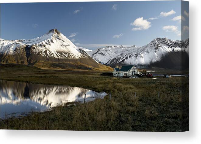 Iceland Canvas Print featuring the photograph Rural Life by Liloni Luca