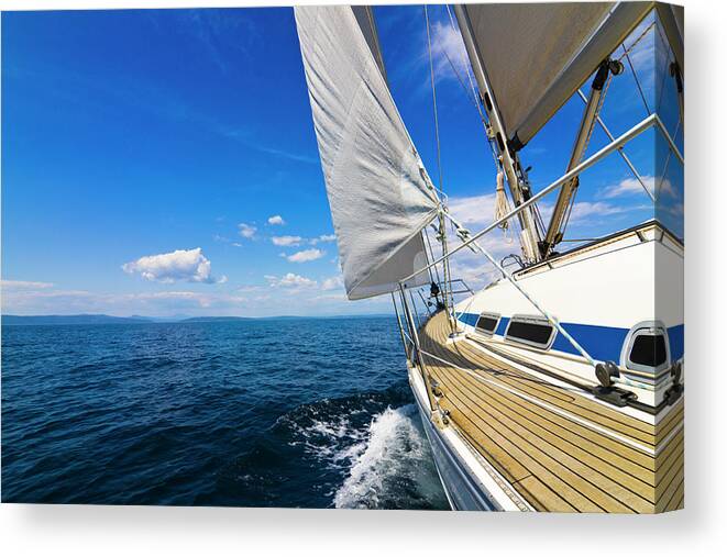 Scenics Canvas Print featuring the photograph Sailing by Gaspr13