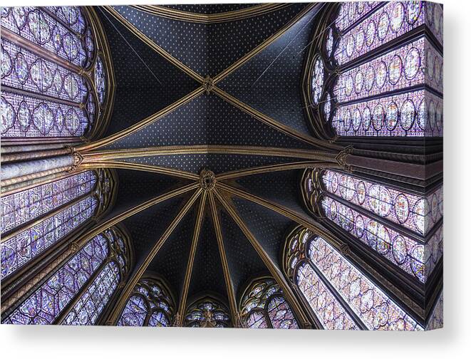 Famous Canvas Print featuring the photograph Sainte Chapelle by Marylou