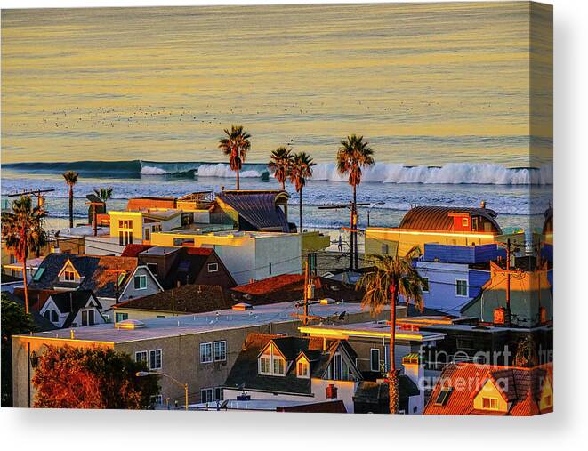 San Diego Canvas Print featuring the photograph San Diego Beach by Darcy Dietrich
