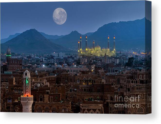 Arabia Canvas Print featuring the photograph Sana Yemen by Ugurhan