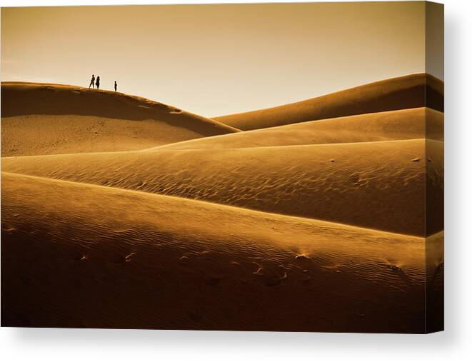Scenics Canvas Print featuring the photograph Sand Dune by Simonlong