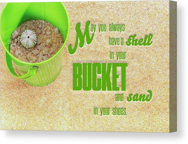 Beachy Canvas Print featuring the photograph Sand in Your Shoes by Marianne Campolongo