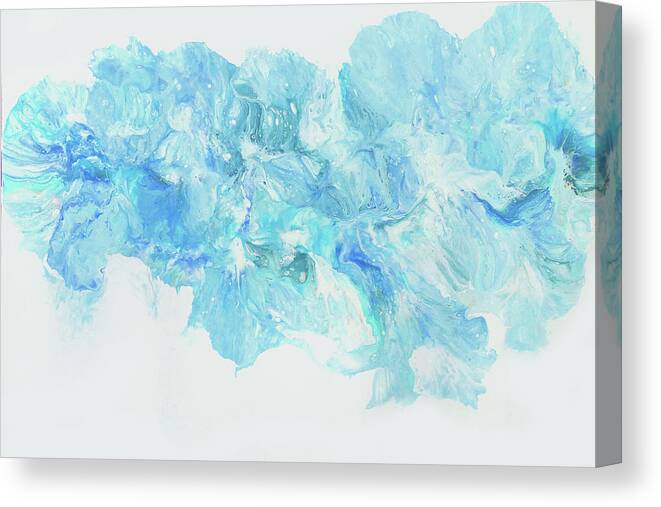 Abstract Canvas Print featuring the painting Sea Foam by Frances Miller