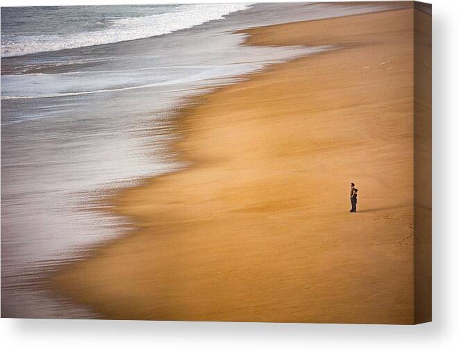  Canvas Print featuring the photograph Sea Lovers by Rui David