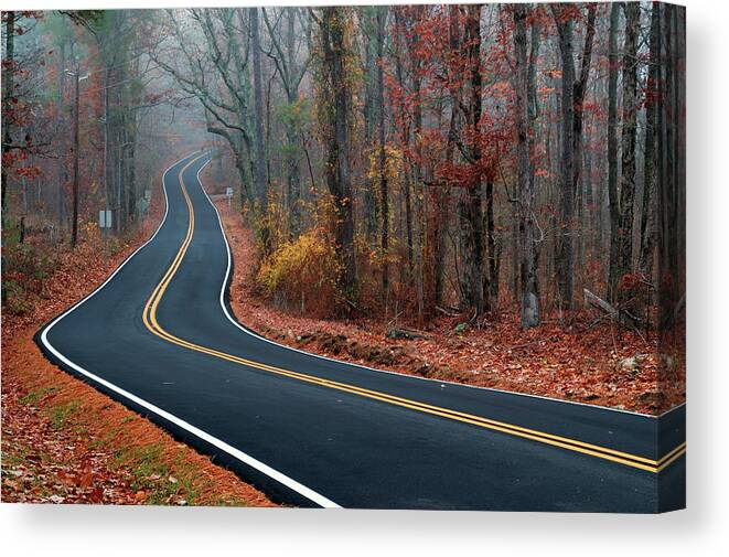 Outdoors Canvas Print featuring the photograph Seasonal Trip by Jeff Schreier Photography