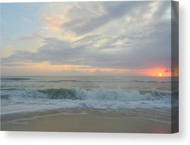 Obx Sunrise Canvas Print featuring the photograph September 23 2018 by Barbara Ann Bell