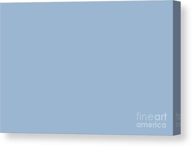 Pastel Canvas Print featuring the digital art Sherwin Williams Trending Colors of 2019 Celestial Pastel Blue SW 6808 Solid Color by PIPA Fine Art - Simply Solid