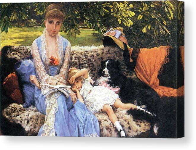 Tissot Canvas Print featuring the painting Silence by James Tissot