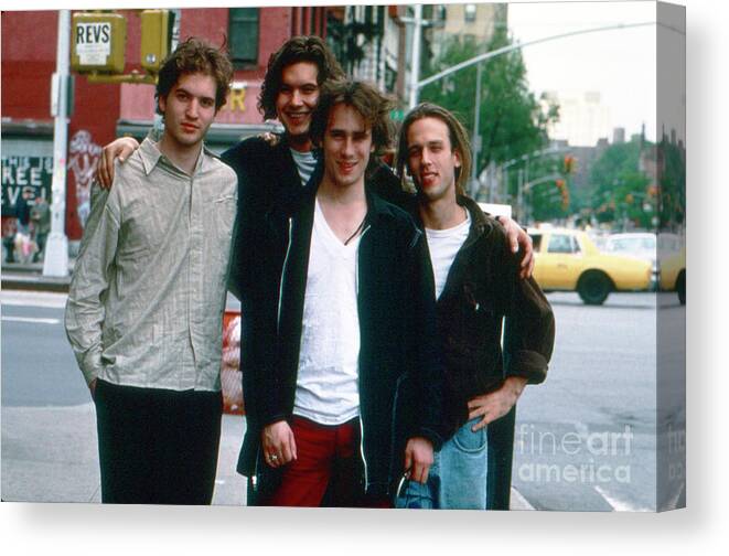 Color Image Canvas Print featuring the photograph Singer Songwriter Jeff Buckley by The Estate Of David Gahr