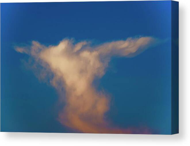 Cloud Canvas Print featuring the photograph Sky Angel by Debra Grace Addison