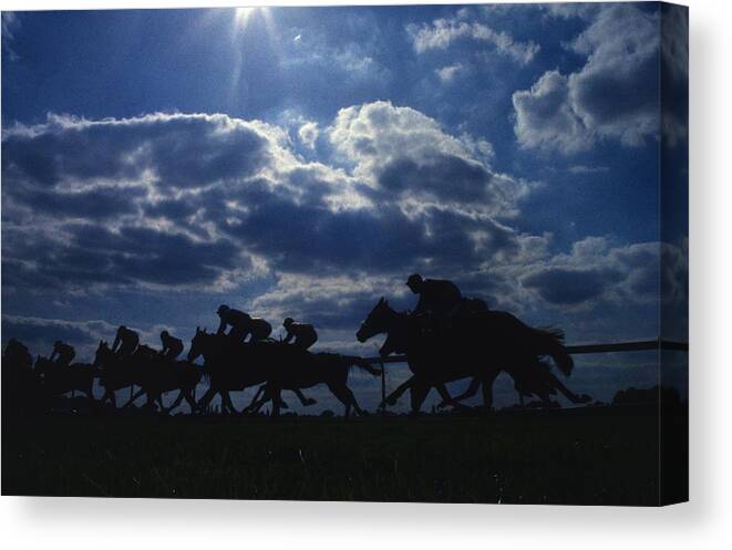 Horse Canvas Print featuring the photograph Sky Over Epsom by Rob Gallagher