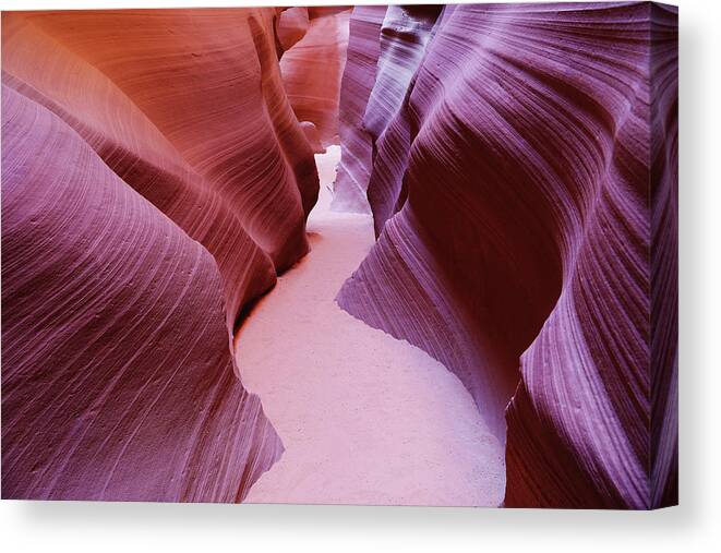 Slot Curves Canvas Print featuring the photograph Slot Curves by Susan Vizvary Photography