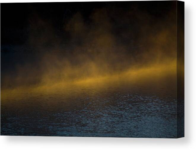 Smoke Canvas Print featuring the photograph Smoke on the Water by Patrick Nowotny