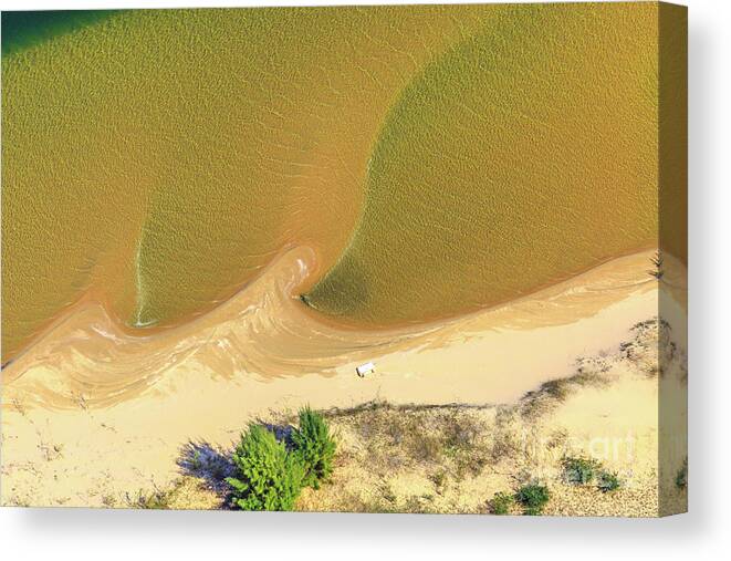 Sodwana Bay Canvas Print featuring the photograph Sodwana Bay background by Benny Marty