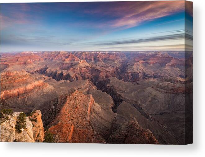 Grand Canyon Canvas Print featuring the photograph South Rim Sunrise by Jeffrey C. Sink