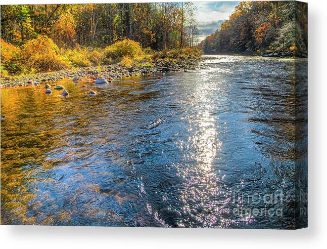 Farmington River Canvas Print featuring the photograph Spring Hole by Tom Cameron