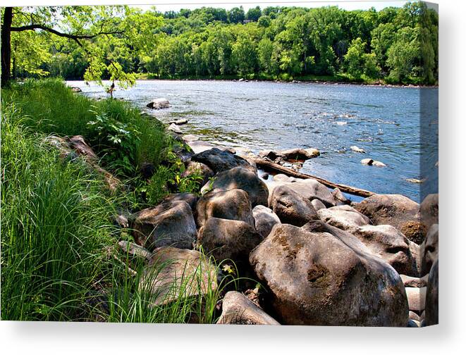 Scenics Canvas Print featuring the photograph St. Croix River by Jenniferphotographyimaging