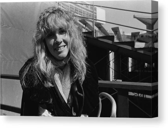 Music Canvas Print featuring the photograph Stevie Nicks by Richard Mccaffrey