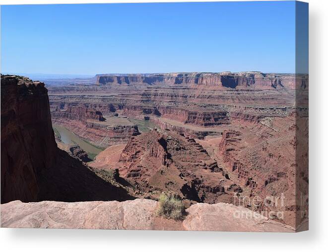 Utah Canvas Print featuring the photograph Still Waters Run Deep by Leslie M Browning