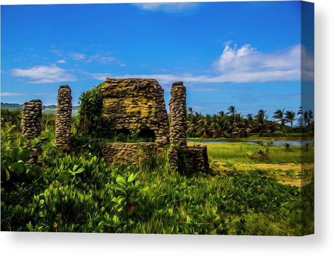 Oven Canvas Print featuring the photograph Stone oven by Stuart Manning