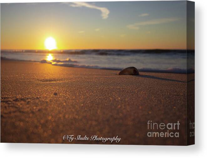 Beach Canvas Print featuring the photograph Sunrise at the Beach by Ty Shults