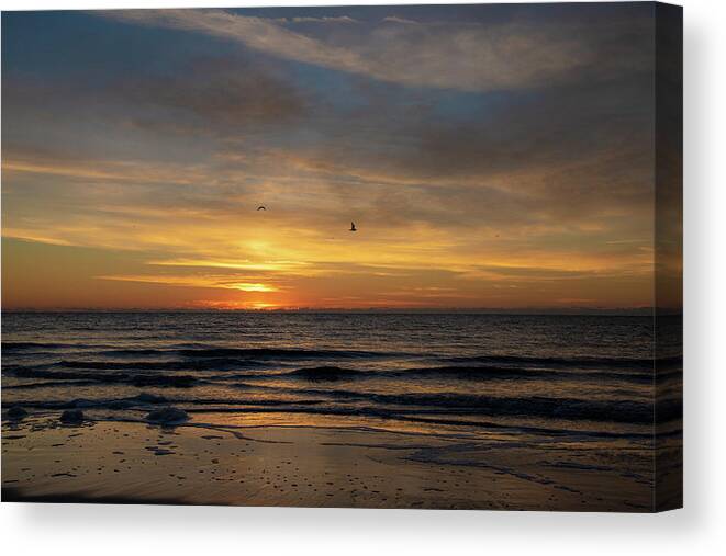 Sunrise Canvas Print featuring the photograph Sunrise Over Hilton Head Island No. 0329 by Dennis Schmidt