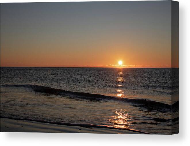 Sunrise Canvas Print featuring the photograph Sunrise Over Paradise No. 0461 by Dennis Schmidt