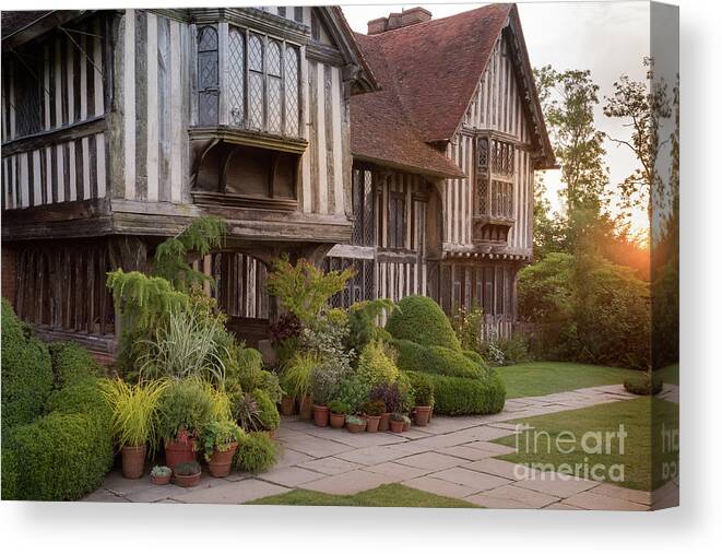 Great Dixter Canvas Print featuring the photograph Sunset at Great Dixter House and Gardens by Perry Rodriguez
