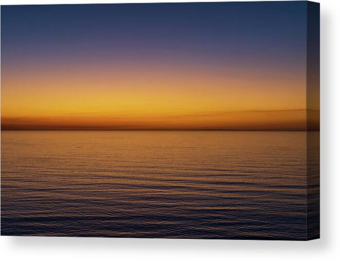 Black's Beach Canvas Print featuring the photograph Sunset From Black's Beach by Liz Albro