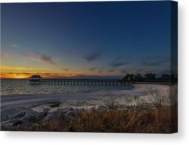Sunset Canvas Print featuring the photograph Sunset Serenity by JASawyer Imaging