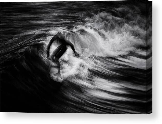 Action Canvas Print featuring the photograph Surf 3 by Massimo Della Latta