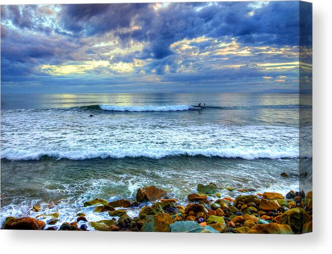 Sea Canvas Print featuring the photograph Surfers Point 2 by Wendell Ward