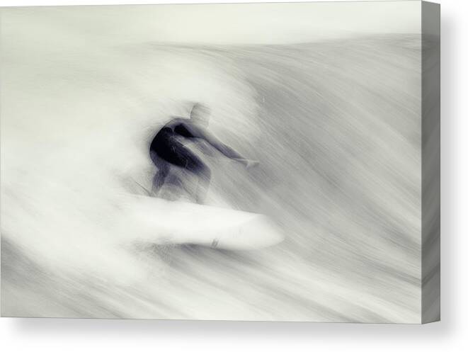 Action Canvas Print featuring the photograph Surfing Impressions by Swapnil.