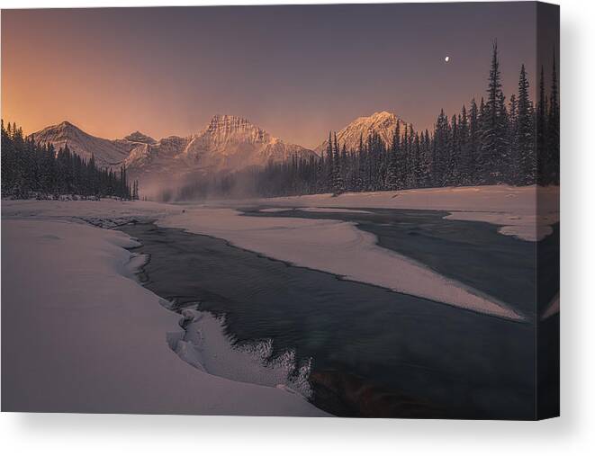 Winter Canvas Print featuring the photograph Surreal Beauty Of Winterscape by James S. Chia
