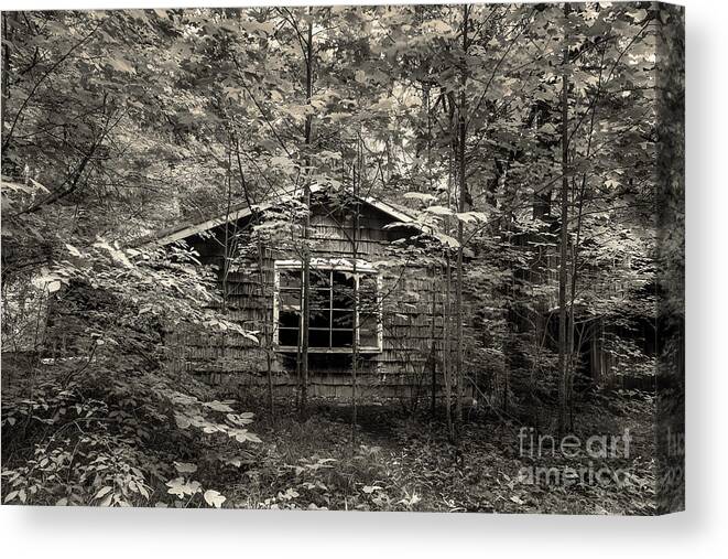 Abandoned Home Canvas Print featuring the photograph Surrender by Mike Eingle
