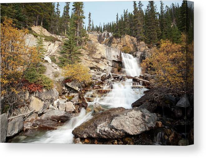 Scenics Canvas Print featuring the photograph Tangle Falls by Mysticenergy